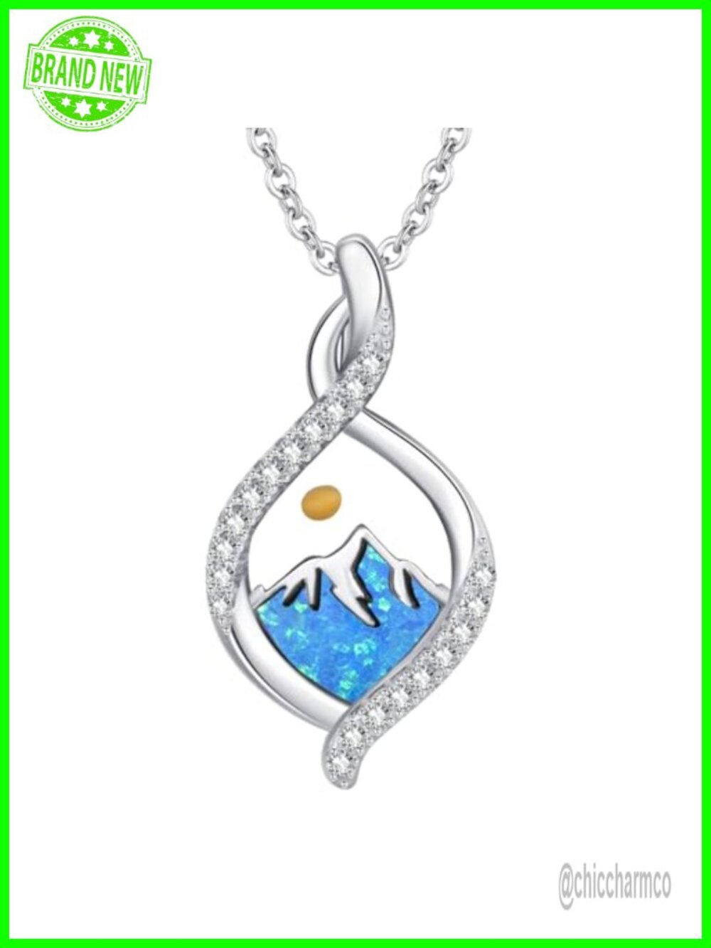 Mustard Seed Mountain Necklace 925 Sterling Silver Faith Pendant Christian Gift
